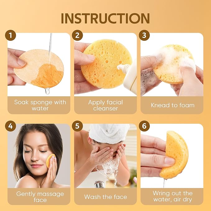 GAINWELL 200PCS Compressed Facial Sponges, - Image 3