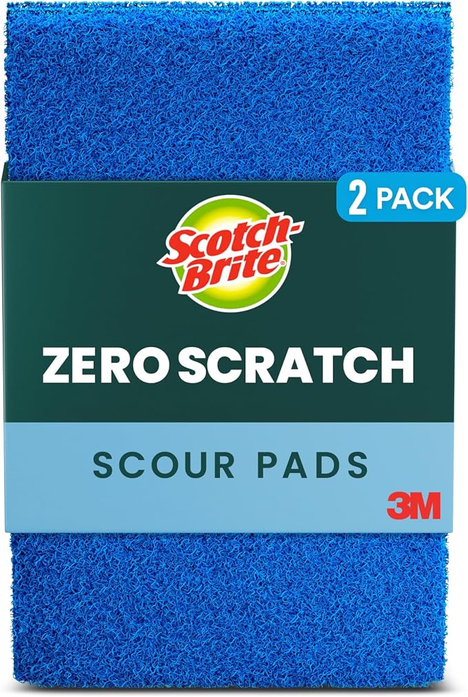Scotch-Brite Zero Scratch Scouring Pad, Effective + Gentle Dish Scrubber by 3MIndustrial