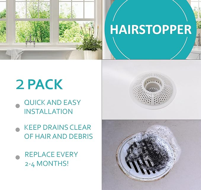Evriholder Hairstopper 2pk, Plastic Drain Protector - Image 8