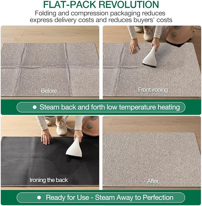 LUMI Indoor Door Mat 32"x47", Ultra Thin Low Profile Non-Slip Doormat - Image 3
