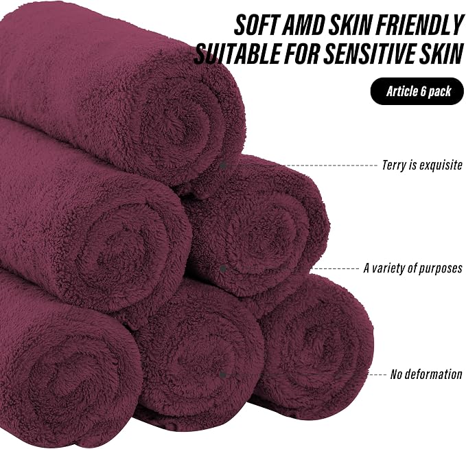 MOONQUEEN 6 Pack Premium Hand Towels - Image 7