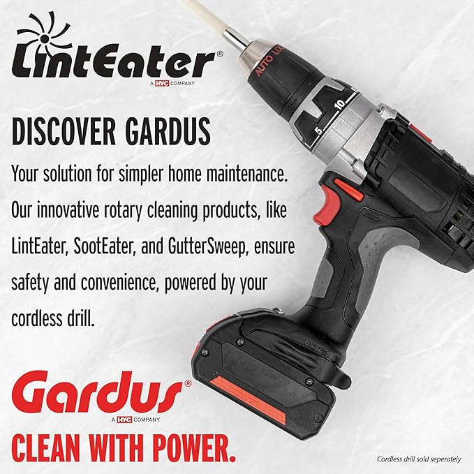 RLE24 LintEater Rotary Dryer Vent Cleaning System, Removes Lint, Extends Up to - Image 6