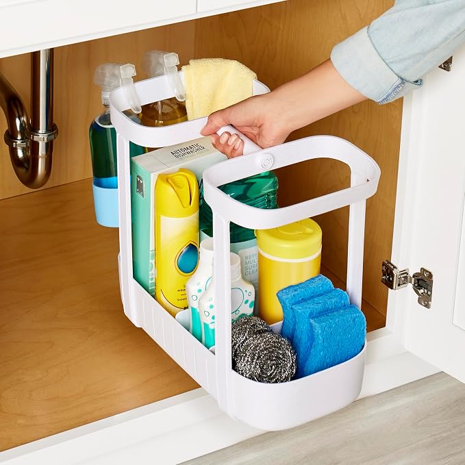 YouCopia SinkSuite Under Sink Cleaning Caddy, 2-Tier Adjustable Cleaning - Image 5