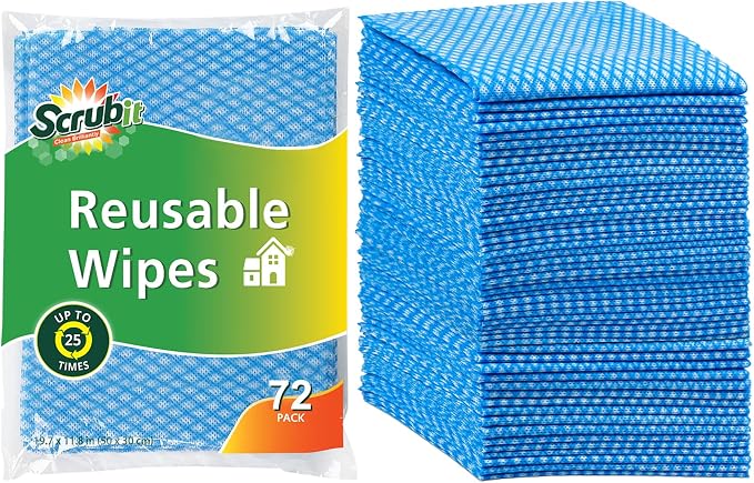 SCRUBIT Reusable Cleaning Wipes, Handy Wipes by SCRUBIT