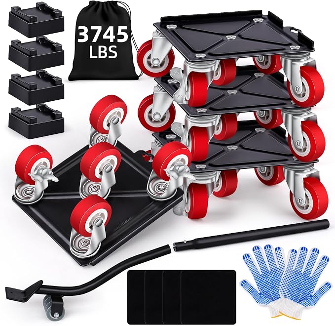 Heavy Furniture Movers with 5 Wheels Furniture Dolly Rotatable Wheel Dolly by BTEC