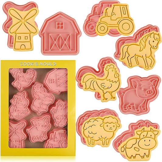 Farm Cookie Cutters Set, Cute Cookie Cutters by Sakolla