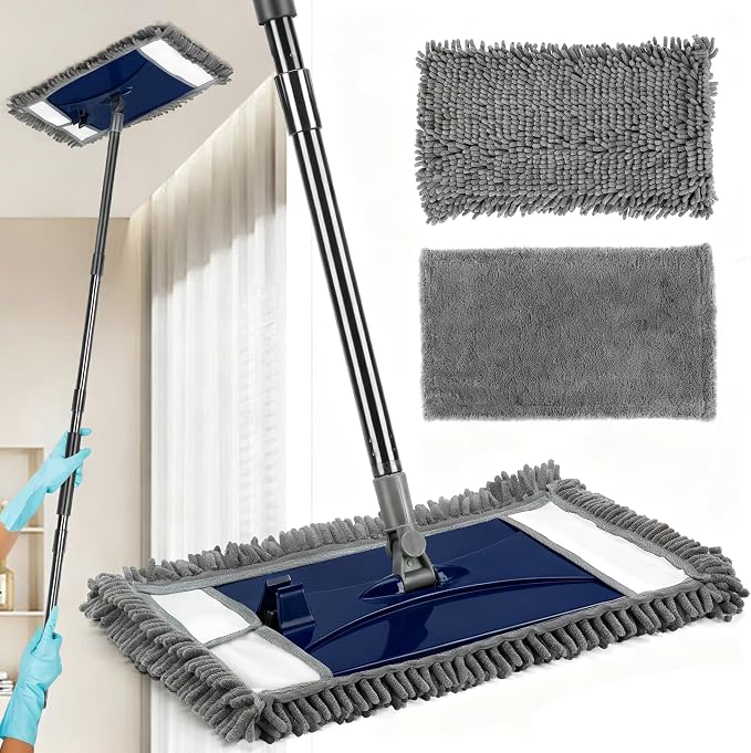 Wall Cleaner Mop with Long Handle, Extra Wall Dust Mop by VOUBIEN