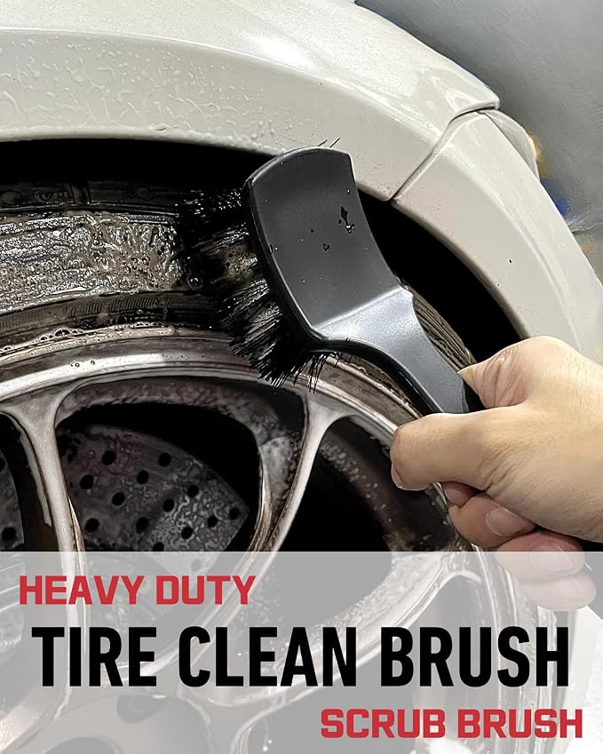 Wheel Brushes for Cleaning Wheels- 2X Soft Wheel Cleaning Woolies Brush - Image 4