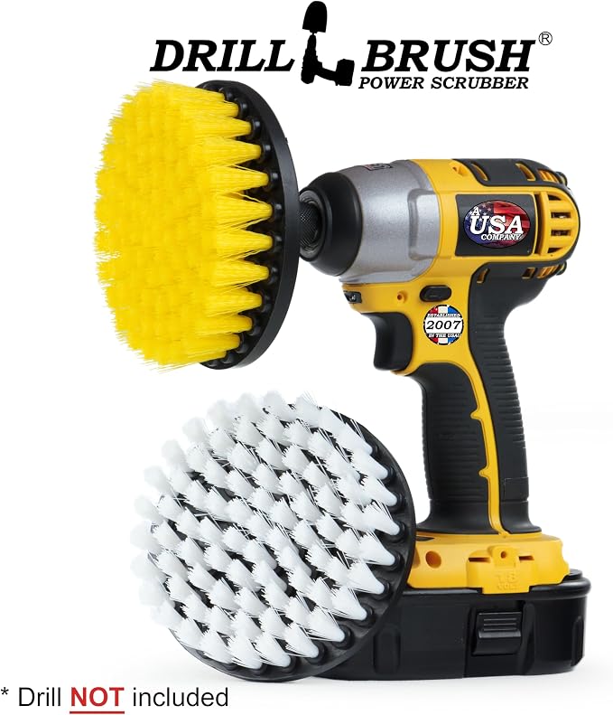 Drill Brush - 5-inch Spin Brush Cleaning Kit - Calcium, Mineral Deposits - Image 6