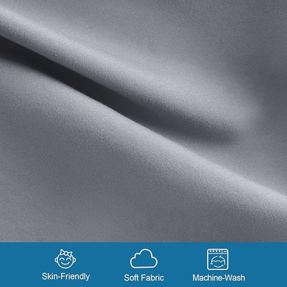 SPRINGSPIRIT Cot Sheets 30" x 75" x 9", 4 Piece Cot Sheet Set, Cot Size Fitted Sheets with Narrow Twin/Camp Bunk/Rvs Bunk/Guest Beds/Trifold Mattress, Grey