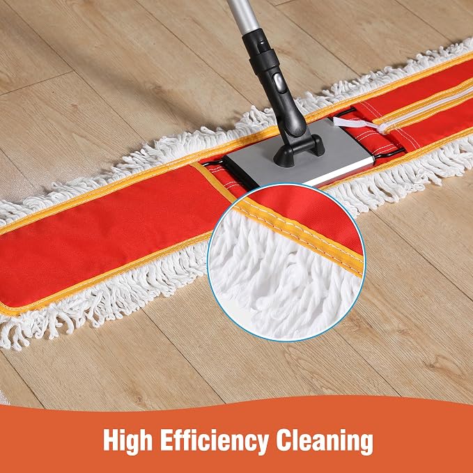 Heavy-Duty 36" Commercial Dust Mop & Floor Sweeper - Image 5