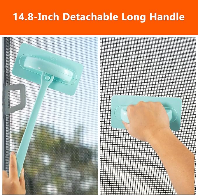 Window Screen Cleaner and Groove Cleaning Brush, Mesh Screen Cleaning Brush and - Image 4