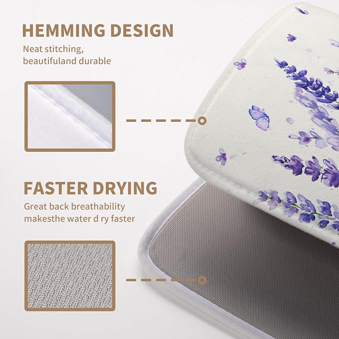 Purple Lavender Dish Drying Mat - Image 4