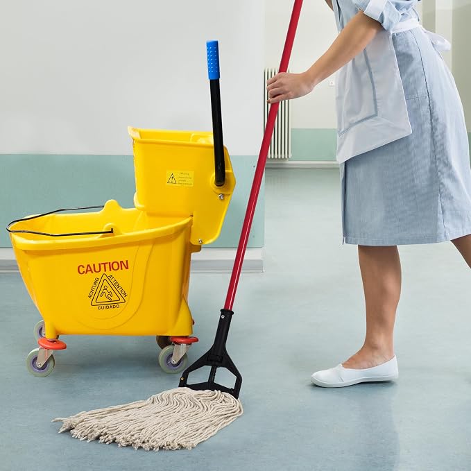 Matthew Cleaning 24oz 3Pack Cotton Floor Mop, Cotton Looped-Open String Heavy - Image 4