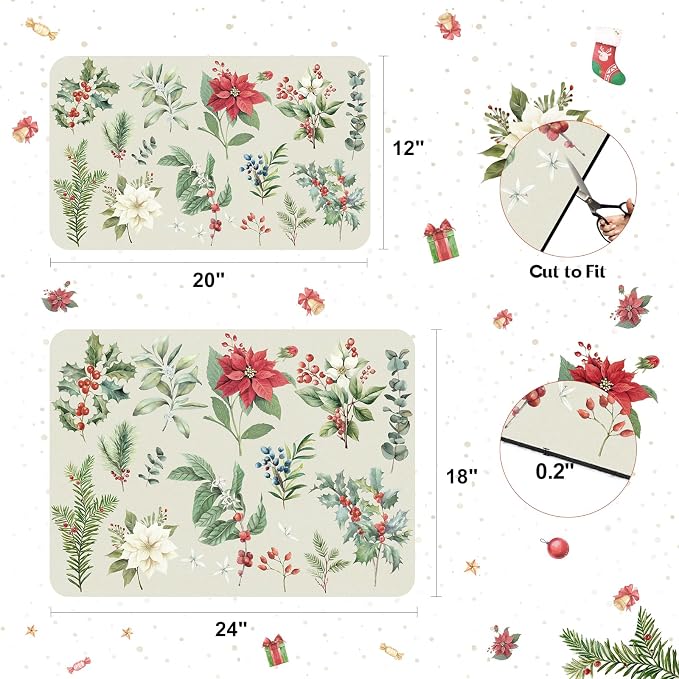 LOKHOM Christmas Dish Drying Mat - Image 6