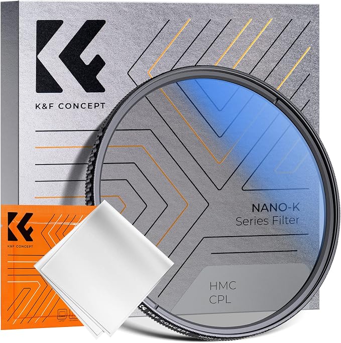 K&F CONCEPT 39mm Circular Polarizer Filter Ultra-Slim 18 Multi-Coated Optical by KFCONCEPT