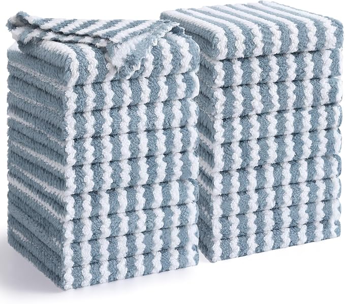 Homaxy 18 Pack Kitchen Dish Cloths, Ultra Soft and Absorbent Dish Towels by Homaxy