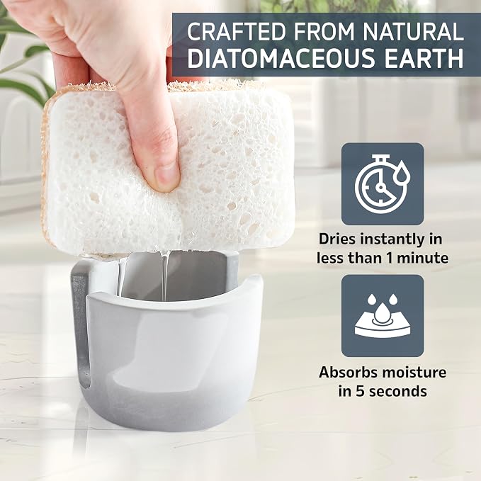 MOPHONICHOME Sponge Holder, Stone Sponge Holder - Image 3