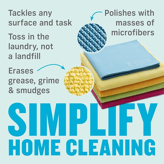 E-Cloth Starter Pack, Premium Microfiber Cleaning Cloths, Great Household - Image 3