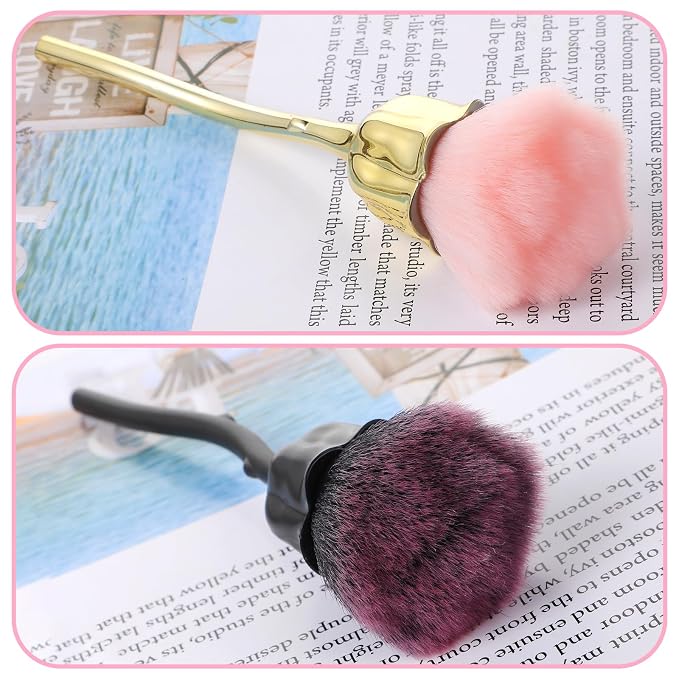 2Pcs Nail Dust Brush, Ultra Soft Nylon Powder Remover - Image 4