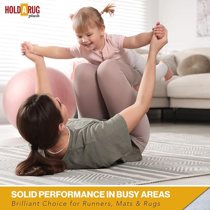 Hold-a-Rug Plush 2' x 11' Nonskid, Nonslip Rug Pad, Reversible Gripper - Image 6