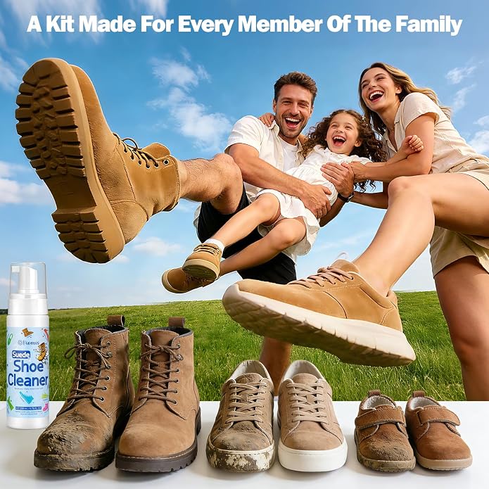 Suede Shoe Cleaner Kit - 200ml Professional Suede & Nubuck Cleaner - Waterless - Image 7