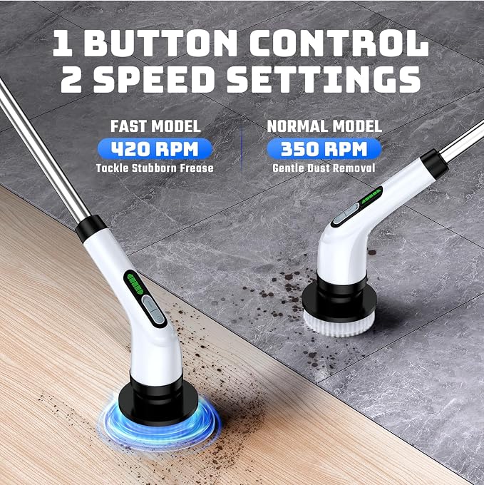 Electric Spin Scrubber for Bathroom: Shower Scrubber - Image 3