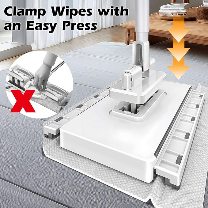 Mini Sweeper Mop, Masthome Reusable Clamp Mop - Image 3