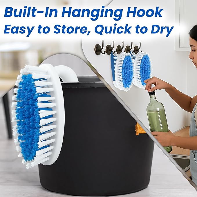 PHYEX Scrub Brush, 2 Size Household Cleaning Brushes - Image 5