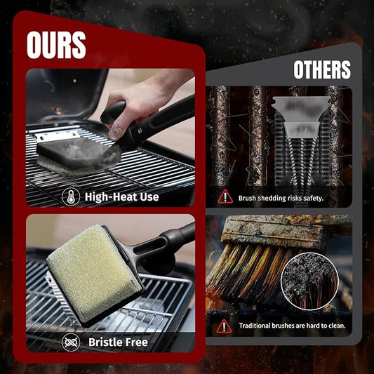 Grill Brush Bristle Free with Aramid Fiber - Image 2