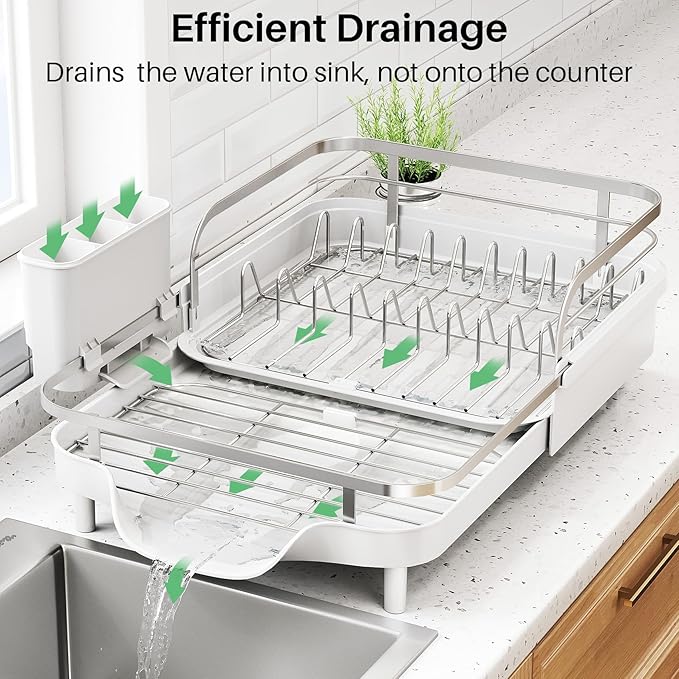 Dish Drying Rack, Expandable Dish Rack - Image 3