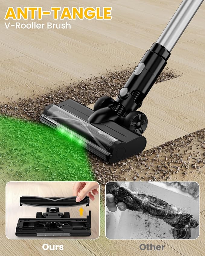 Cordless Vacuum Cleaner for DeWalt 20V Battery, 7-in-1 Lightweight Stick Vacuum - Image 6