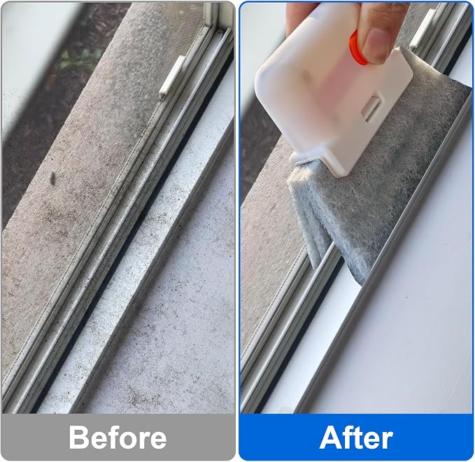 XANGNIER Window Sill Cleaner Tool, Sliding Door Track Cleaner, Groove Crevice - Image 2