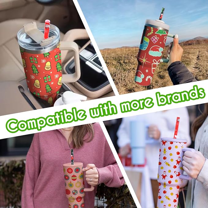 AIERSA 6 Pack Christmas Straw Replacement - Image 6