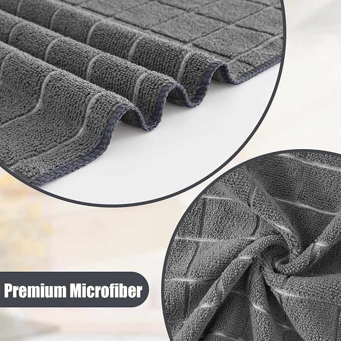 Homaxy Microfiber Kitchen Towels and Dishcloths Set, 20 Pack Soft and Absorbent - Image 2