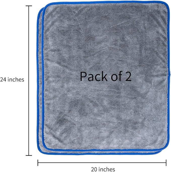 SHSCLY Microfiber Car Drying Towel Super Absorbent Twist Pile Car Towels Rapid - Image 8