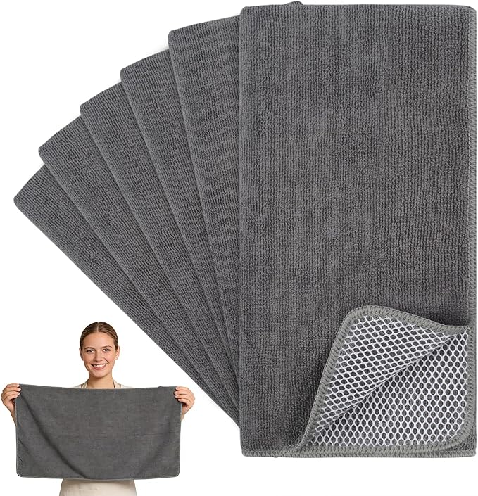 KinHwa Kitchen Washcloths for Dishes Absorbent Microfiber Dish Cloths Dish by KinHwa