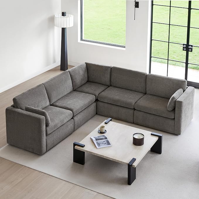 CHITA Oversized Modular Sectional Fabric Sofa Set, FSC Certified Extra Large 5 by CHITALIVING