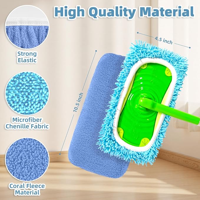 4 Pack Reusable Mop Pads Compatible - Image 3