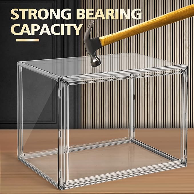 1Pack Clear Stackable Plastic Storage Bins - Image 3