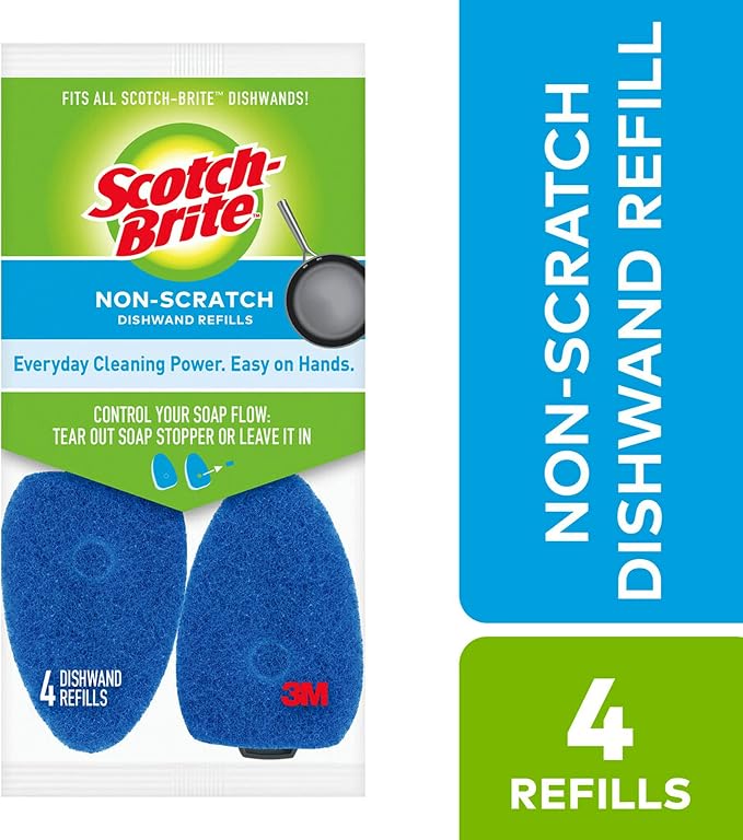 Scotch-Brite Non-Scratch Dishwand Refills, 4 Refills - Image 2
