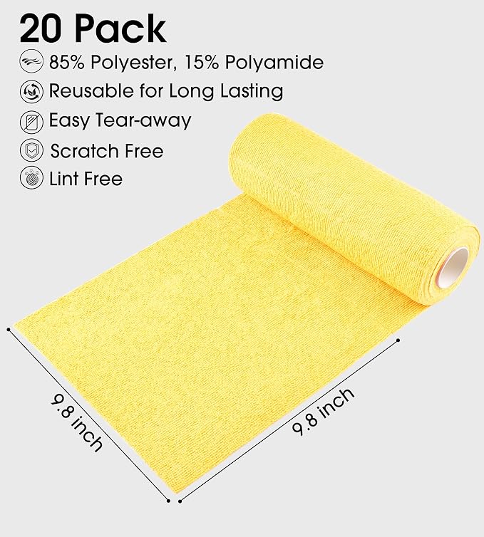 KitchLife Microfiber Cleaning Cloth Roll - Image 5