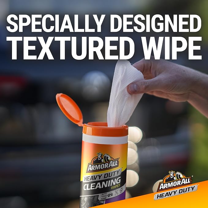 Armor All Heavy Duty Cleaning Wipes, Disposable Car Wipes - Image 6
