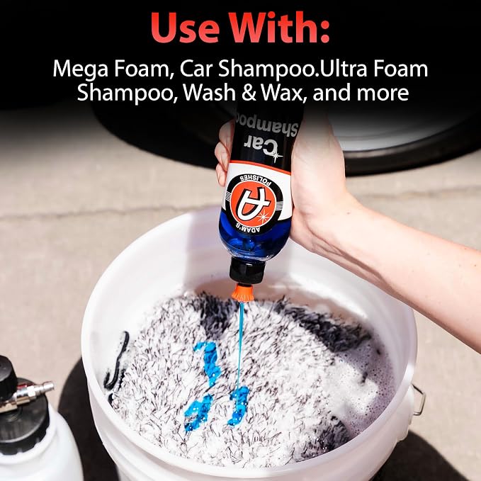Adam's Polishes Microfiber Car Wash Mitt, Car Sponge Wrapped in Soft, Plush - Image 5