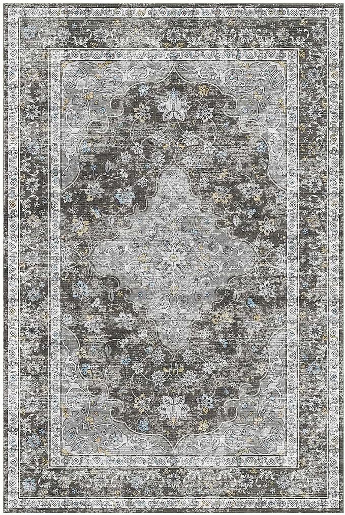 Area Rugs 5x7, Washable Black Rugs - Image 5