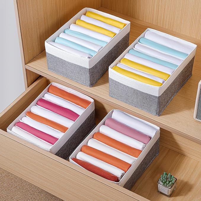 4 Packs T-shirt Drawer Organizers - Image 5