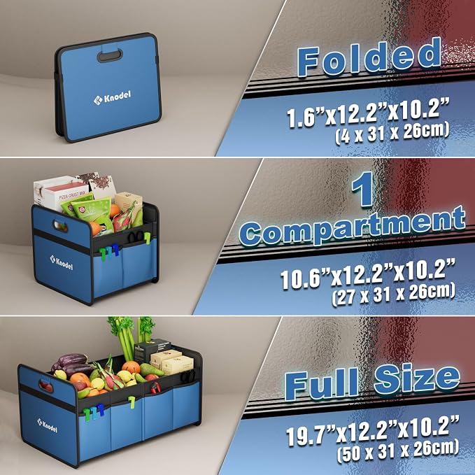 K KNODEL Car Trunk Organizer, Foldable Organizer - Image 3