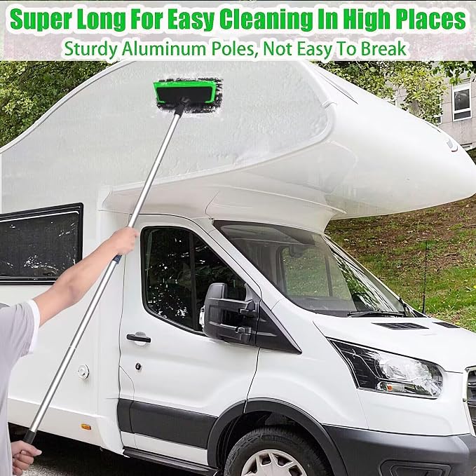 62'' Car Wash Brush with Long Handle, Scratch-Free Soft Bristles Sturdy Car - Image 3