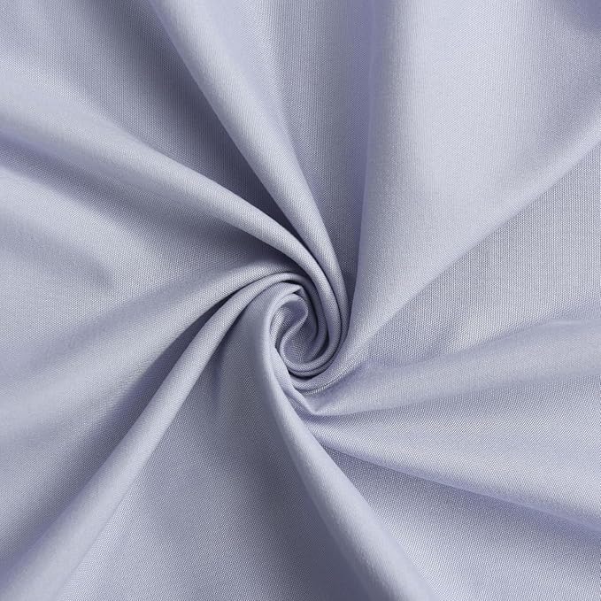 Fog Blue Ruffle Shower Curtain 72“ W x 84” H, Vintage Handcrafted Bow Tie Bath - Image 7