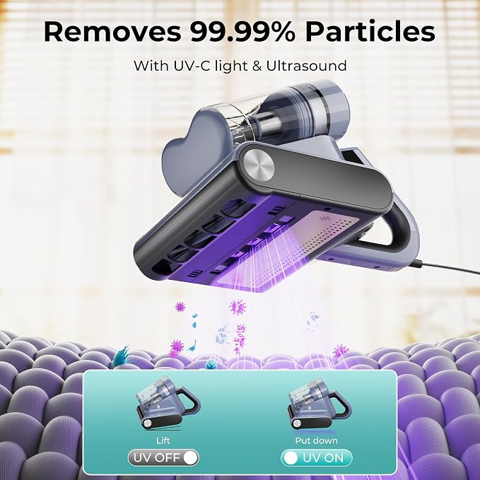 Candy Mattress Vacuum Cleaner, 16Kpa Bed Vacuum Cleaner - Image 4